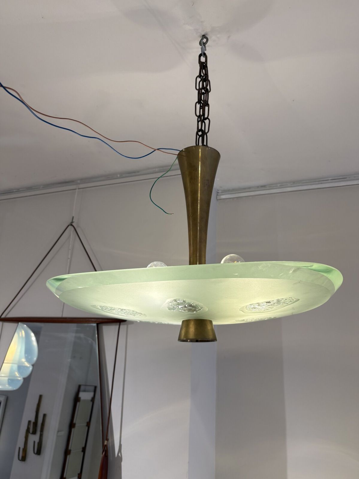 Mid Century Suspension 1748 By Max Ingrand For Fontana Arte, Italy photo buy