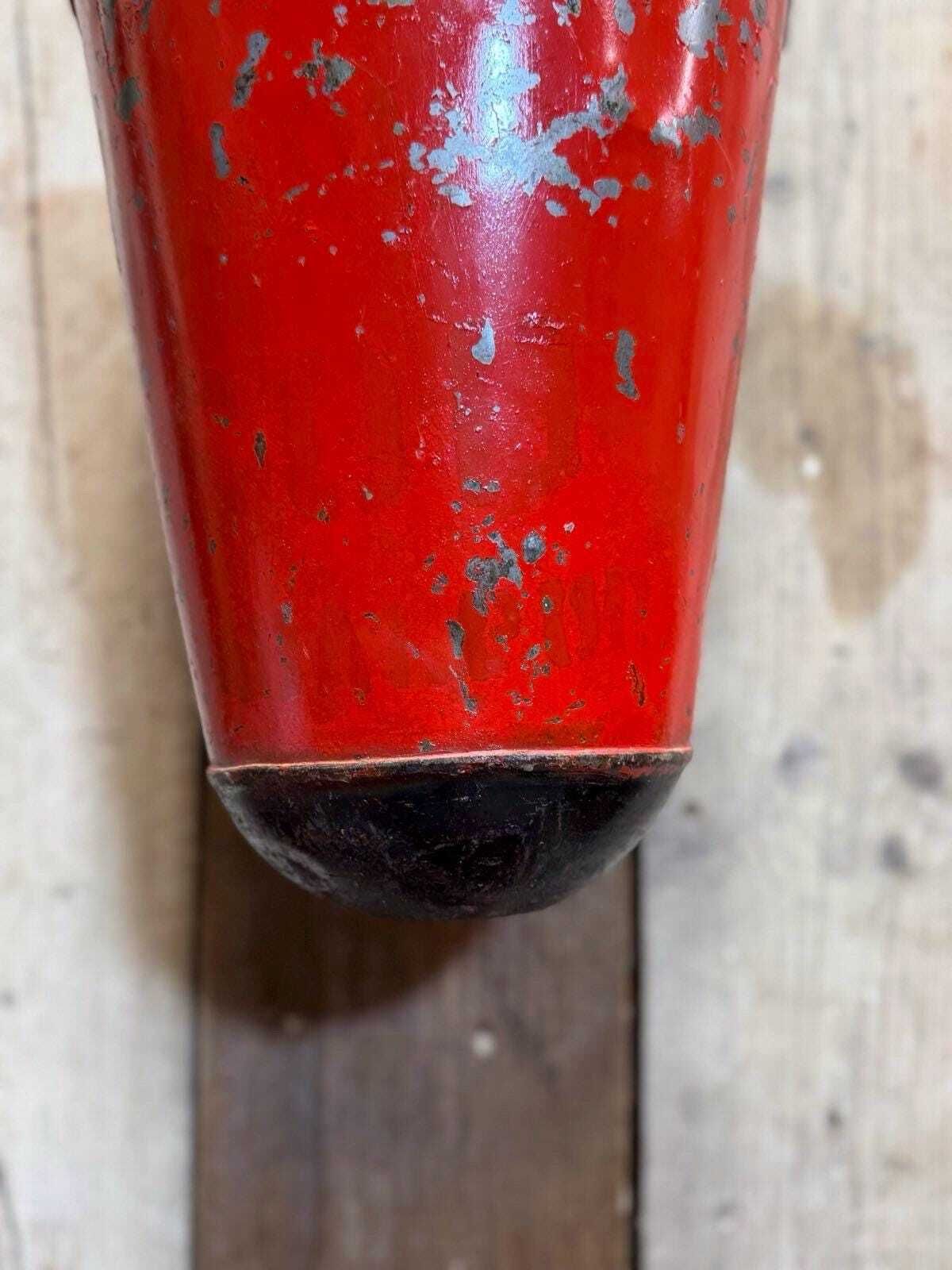Vintage Galvanised Hanging Fire Bucket Hanging Basket / Plant Pot Planter Pail C photo Home Decor