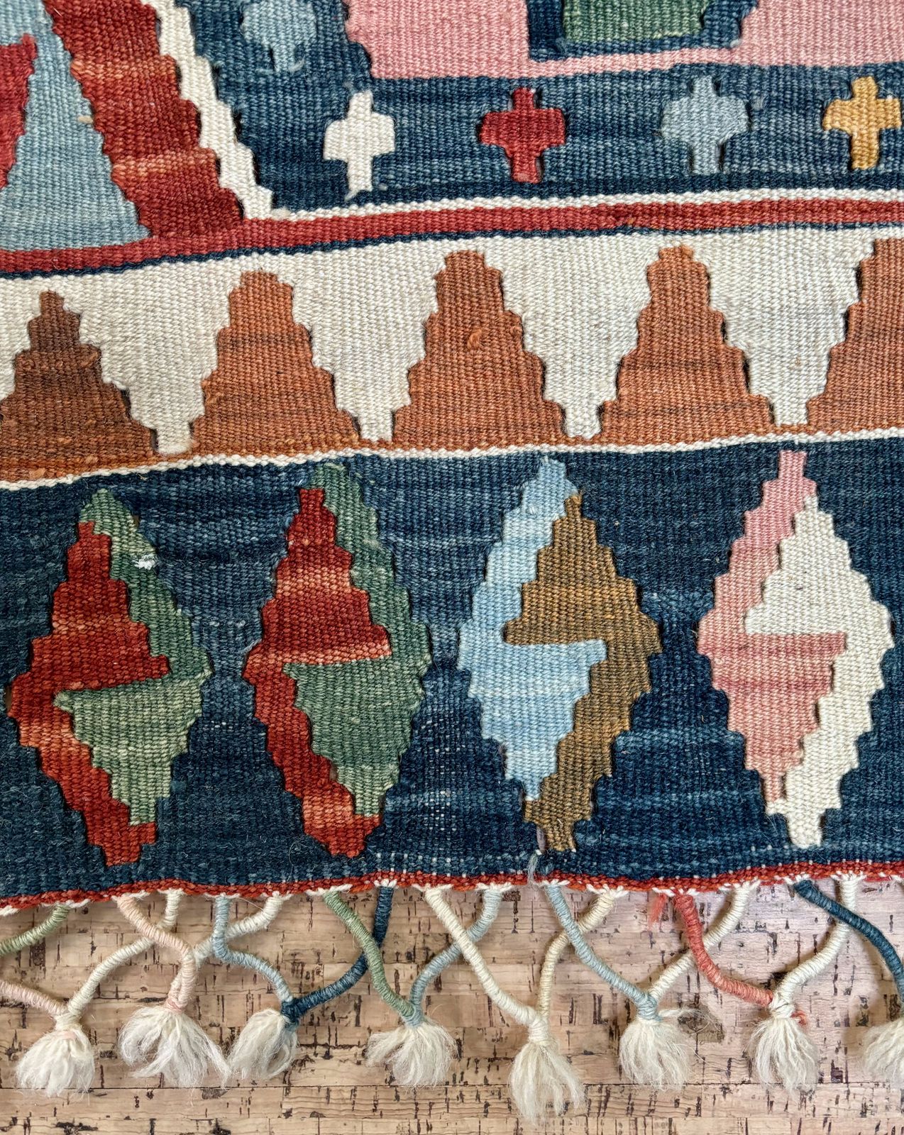 Hand Woven Turkish Tribal Kilim Rug 240x140cm photo for sale