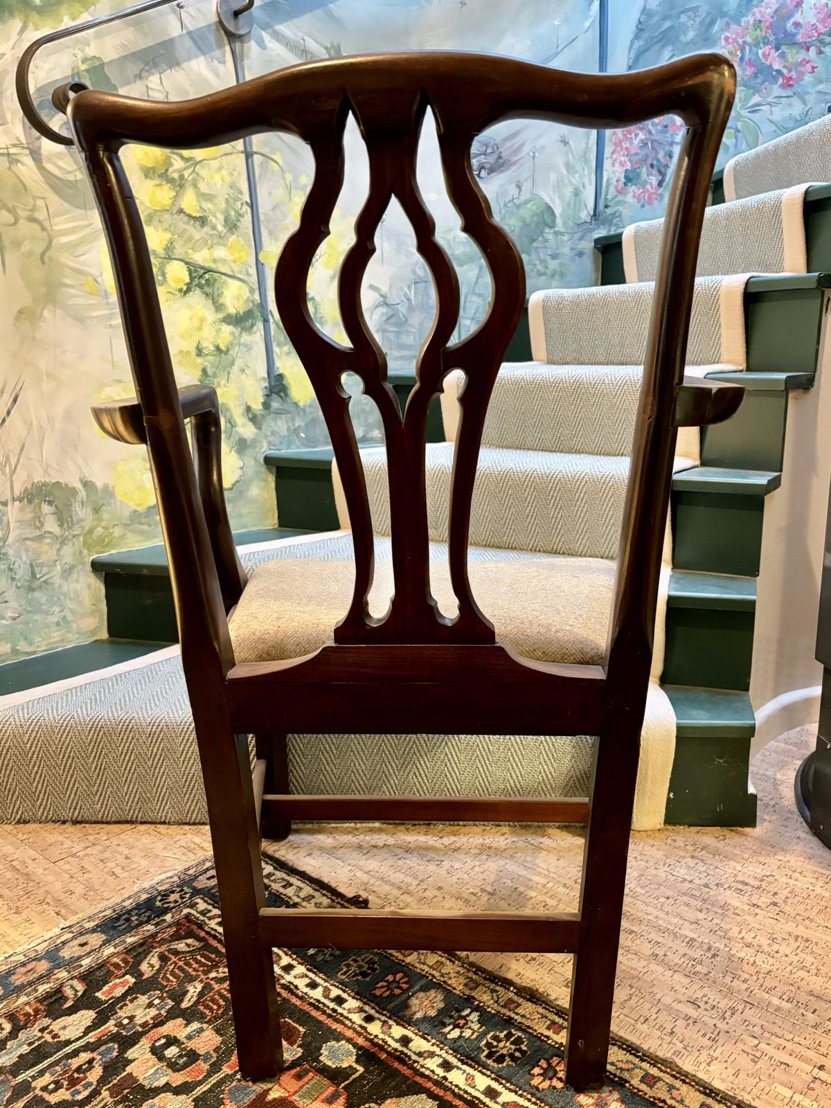 Fine Georgian Cuban Mahogany Carver photo 140.0