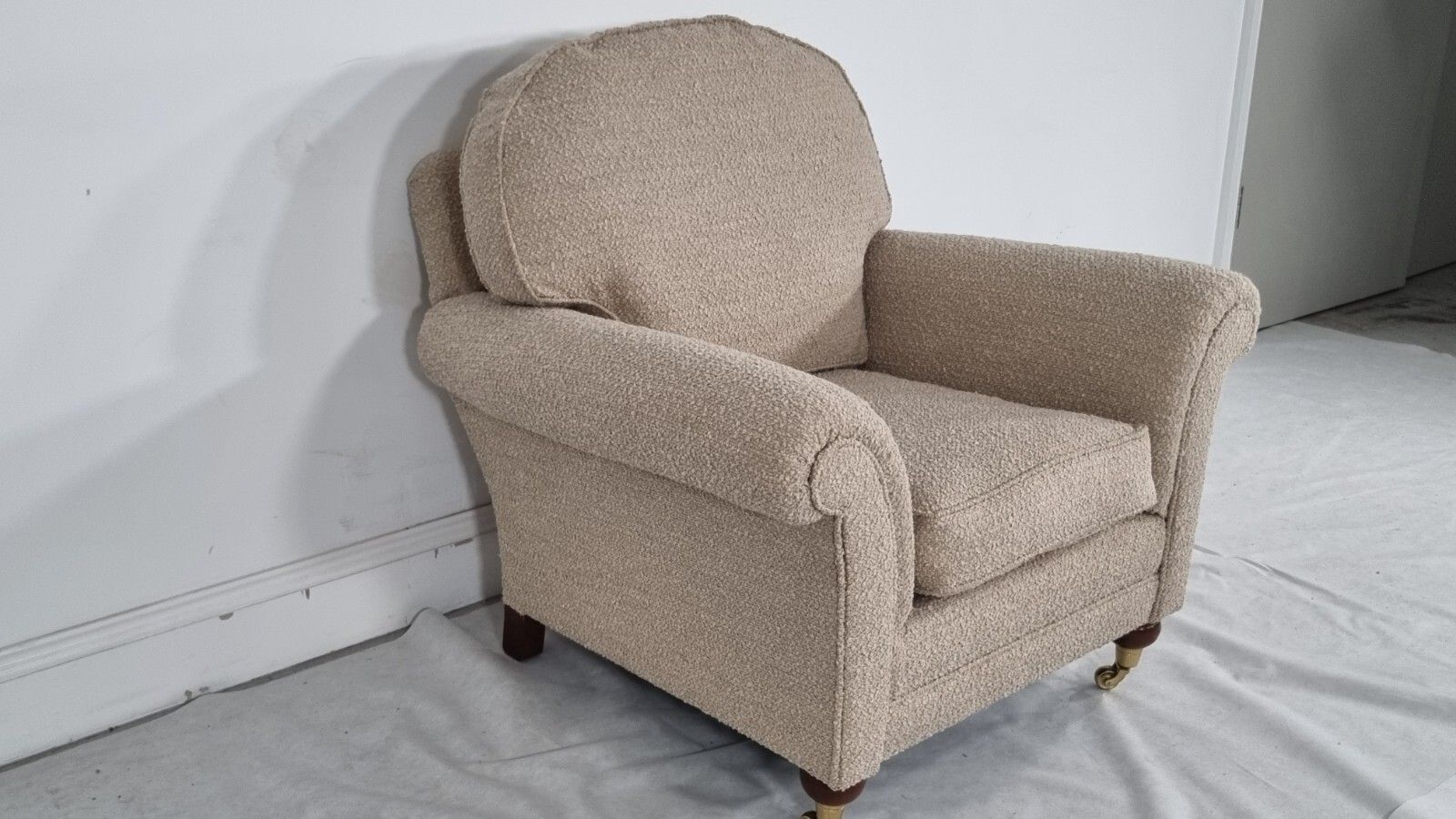 Duresta Wentworth Chair  In Honey Boucle Fabric Stunning Condition photo vinterior