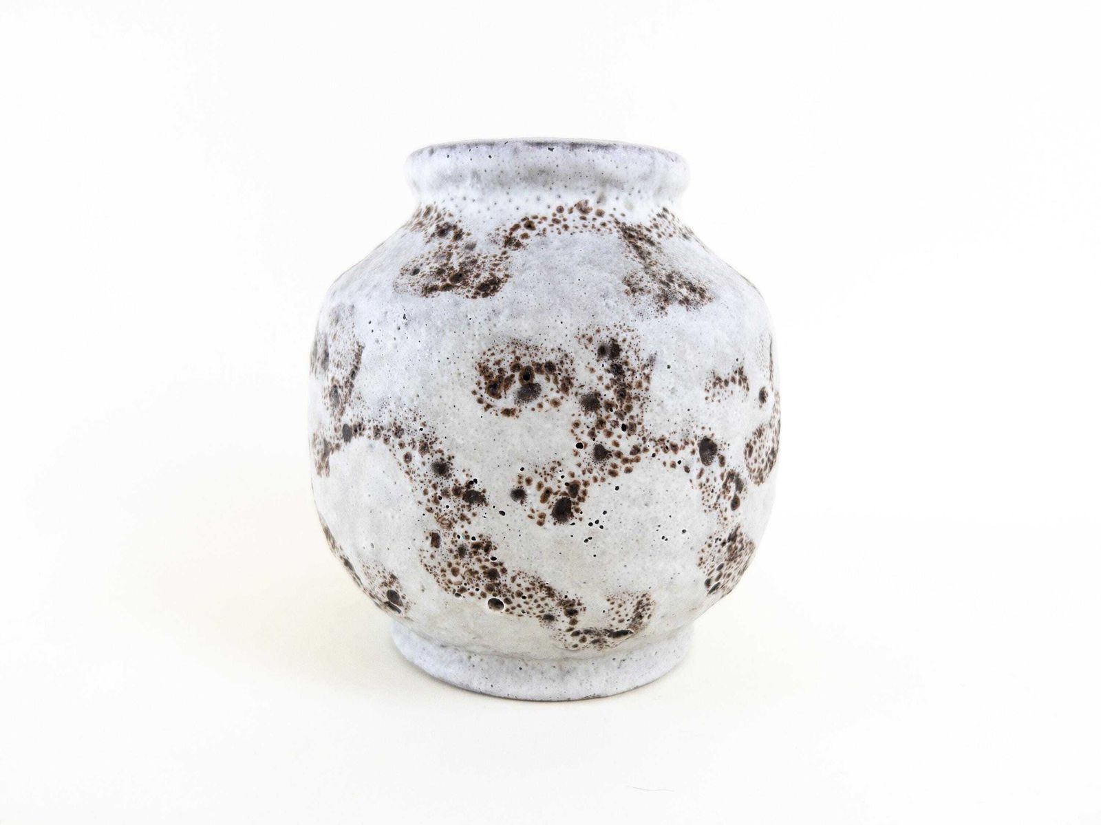 West German Pottery   Bay Keramik Foamy Fat Lava Ball Vase   Mid Century Ceramic   Bay 563 14 photo Home Decor