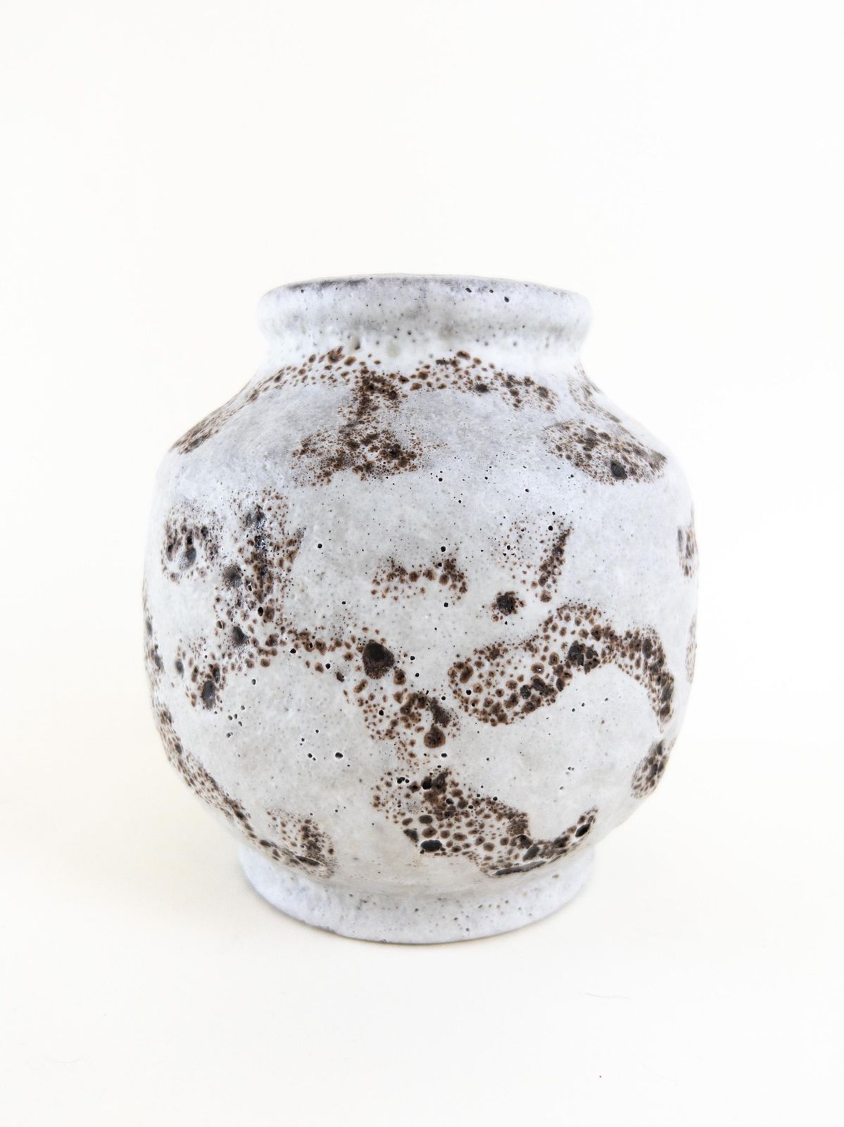 West German Pottery   Bay Keramik Foamy Fat Lava Ball Vase   Mid Century Ceramic   Bay 563 14 photo buy