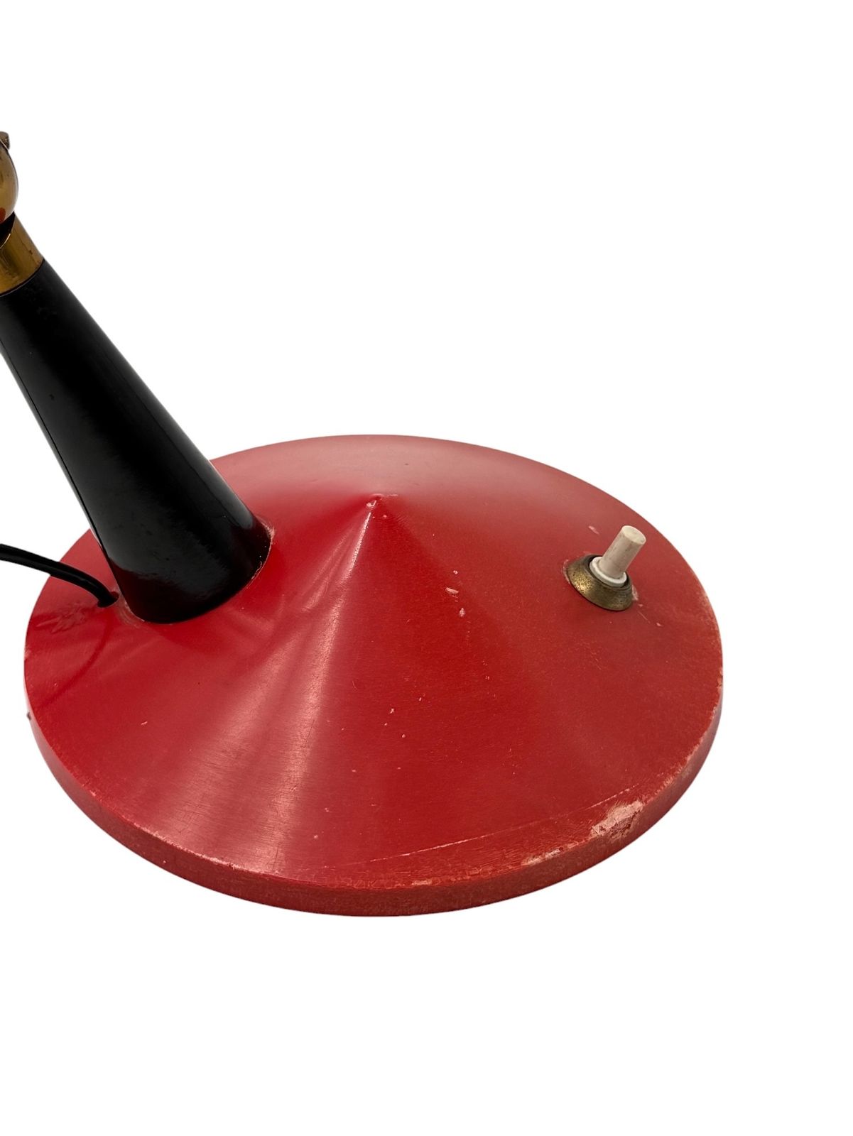 photo buy Mid Century Red Desk Lamp, Stilux Milan Italy 1960 Ca.