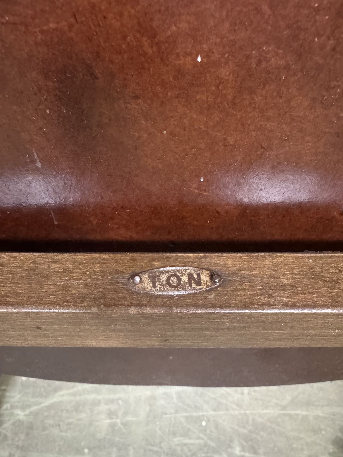Vintage Cinema Theatre Chair From Ton, 1960s, 3x photo vintage