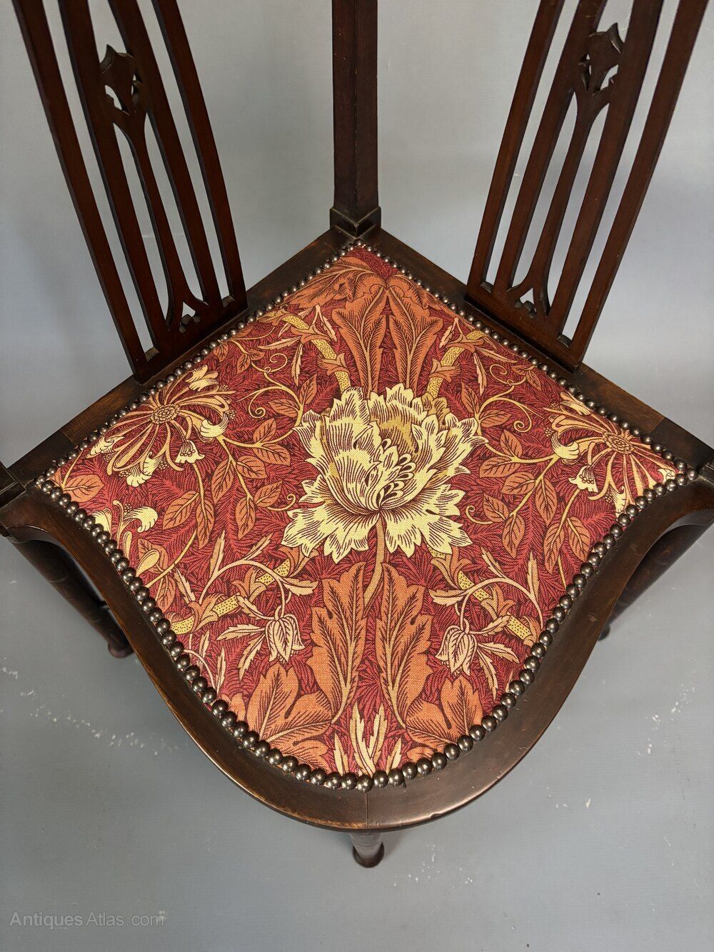 Arts & Crafts Mahogany Corner Chair photo furniture