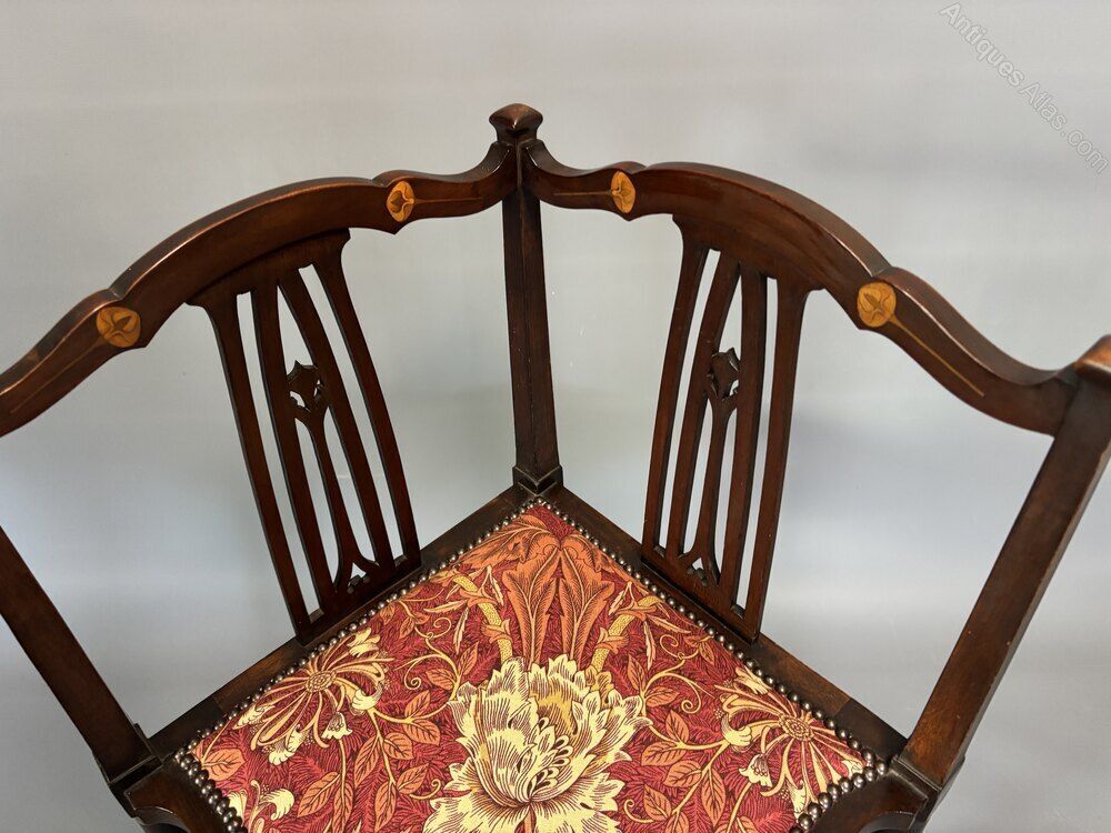 Arts & Crafts Mahogany Corner Chair photo vinterior