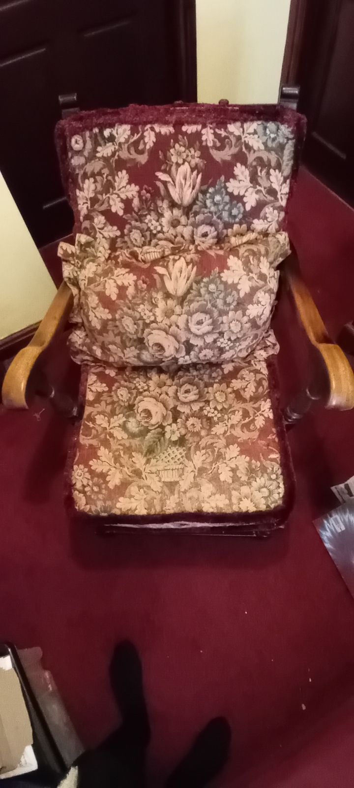 Ercol 1950s Armchair In Dark Oak