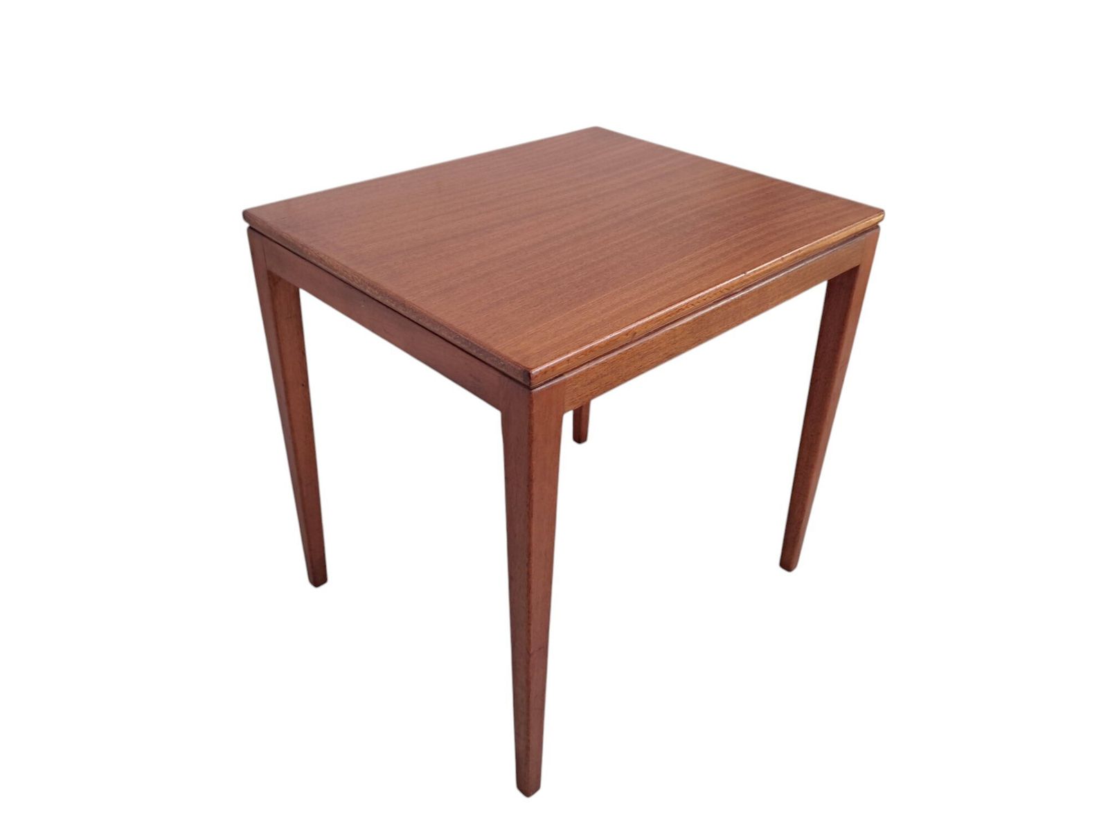 Mid Century Vintage Nest Of Tables Side Table Teak Retro Trio Danish Style 1960 photo vintage