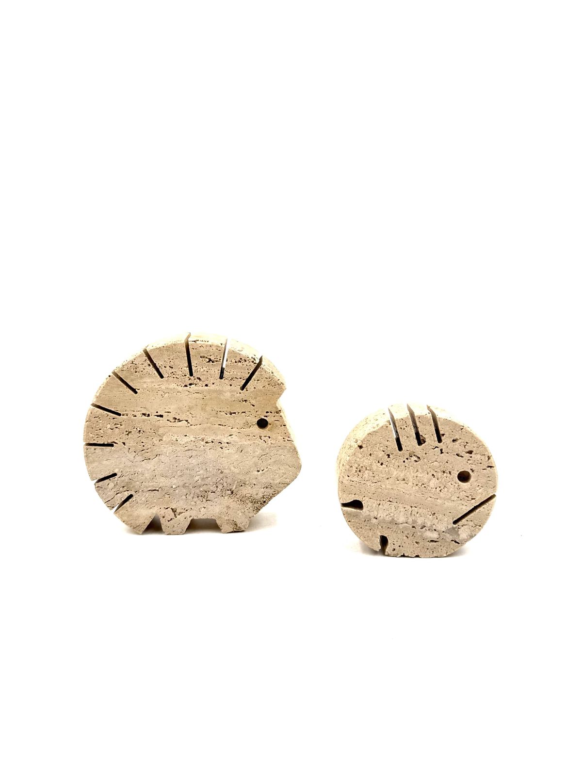 photo furniture Travertine Figures Porcupine And Fish, Fratelli Mannelli, Italy 1970s
