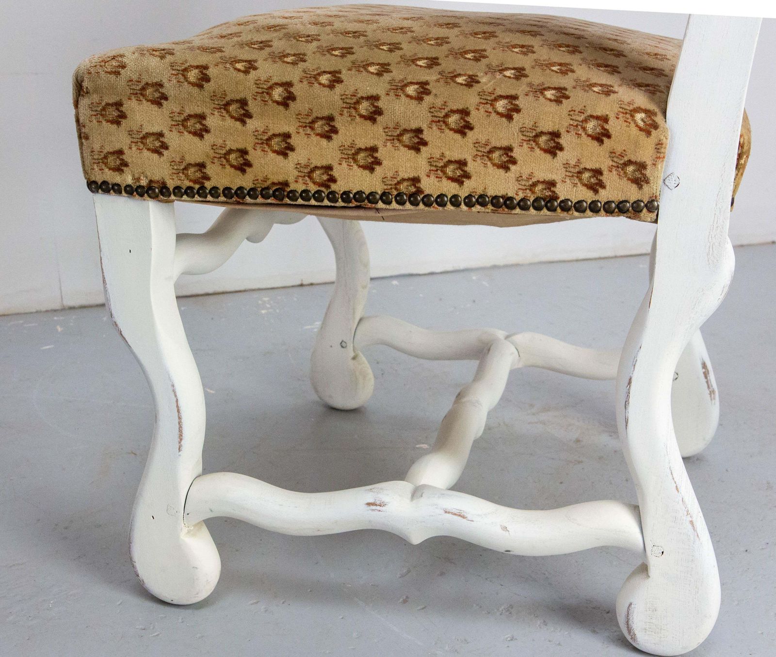 photo for sale Six French Dining Chairs Beech Os De Mouton Louis XIII St. Refinished Circa 1960