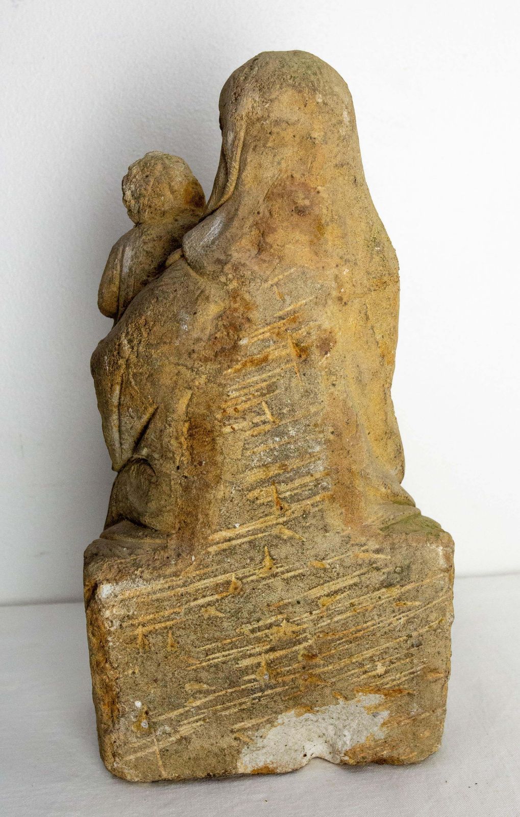 French Antique Statuette Virgin And Child Early 20 Th Century photo 654.0
