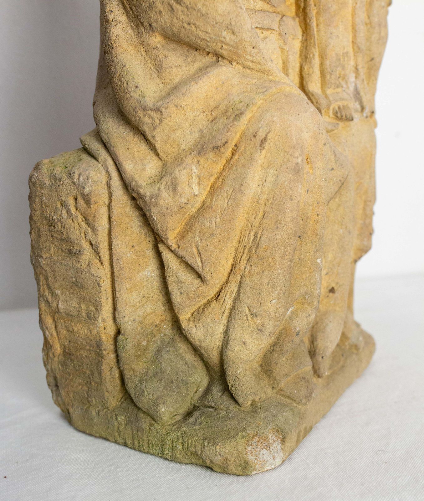 French Antique Statuette Virgin And Child Early 20 Th Century photo vinterior
