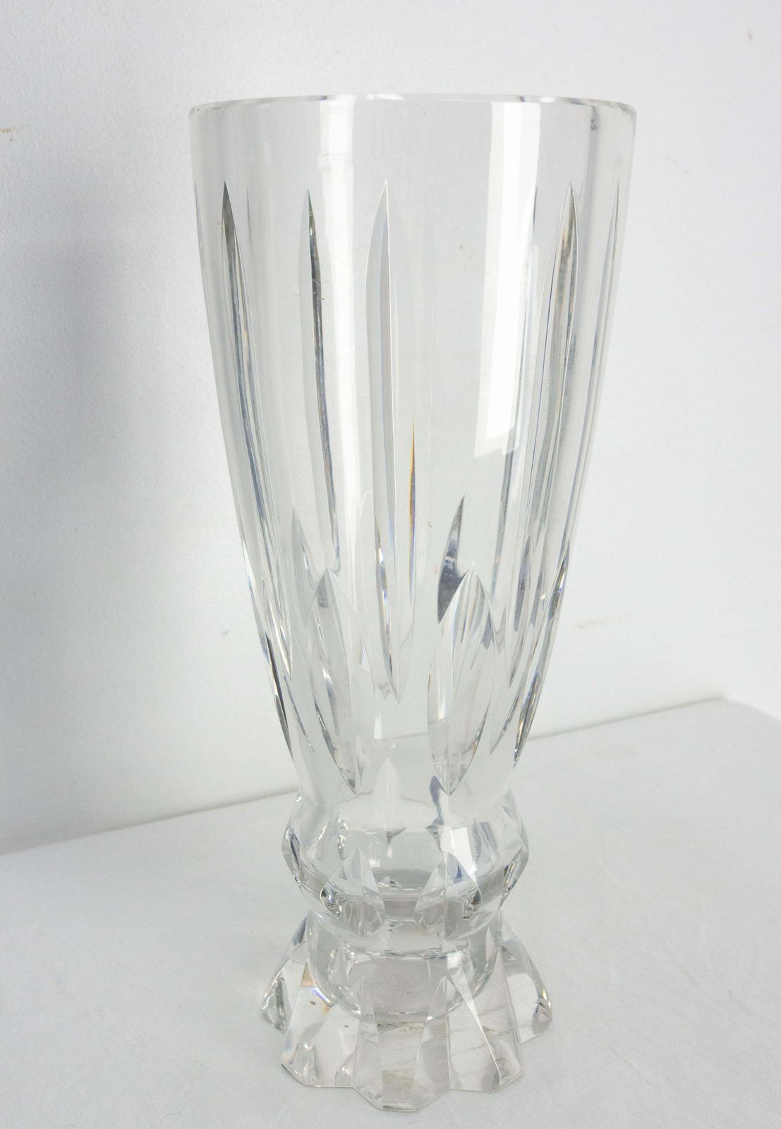 French Cristal Vase Sevres Manufacture Circa 1960 photo Home Decor