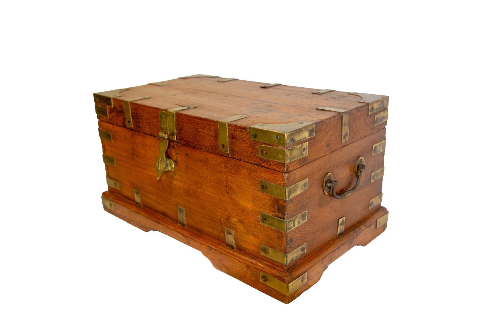 19th Century Little Chest Or Coffer Carved Oak, French photo for sale