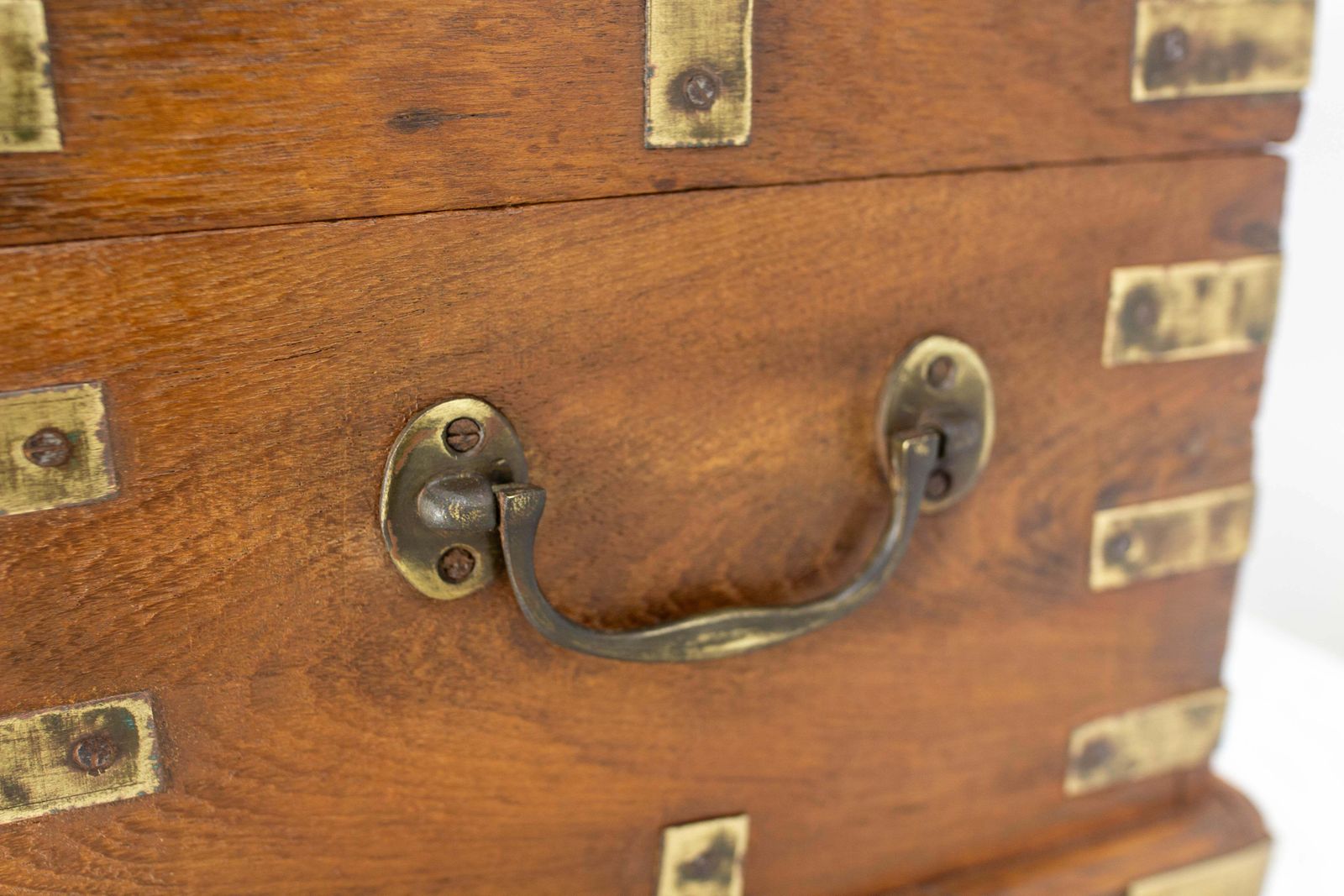 19th Century Little Chest Or Coffer Carved Oak, French photo 1006.0
