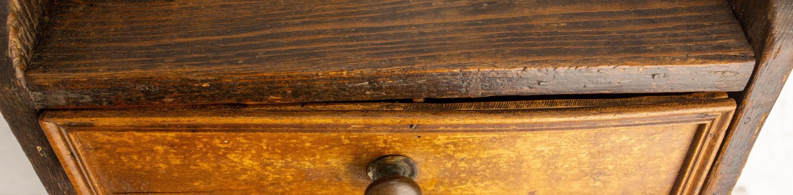 photo for sale French Chestnut Little Nightstand Table Side Cabinet Shooting Star, Late 19th C