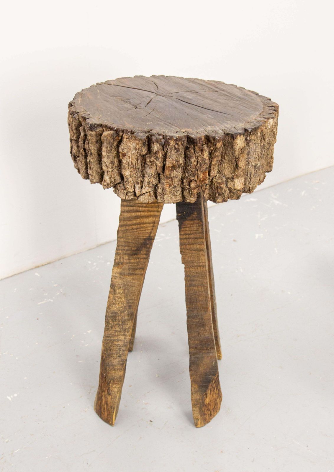 French Pair Of Side Tables Or Plant Stands, Brutalist Circa 1960 photo vinterior