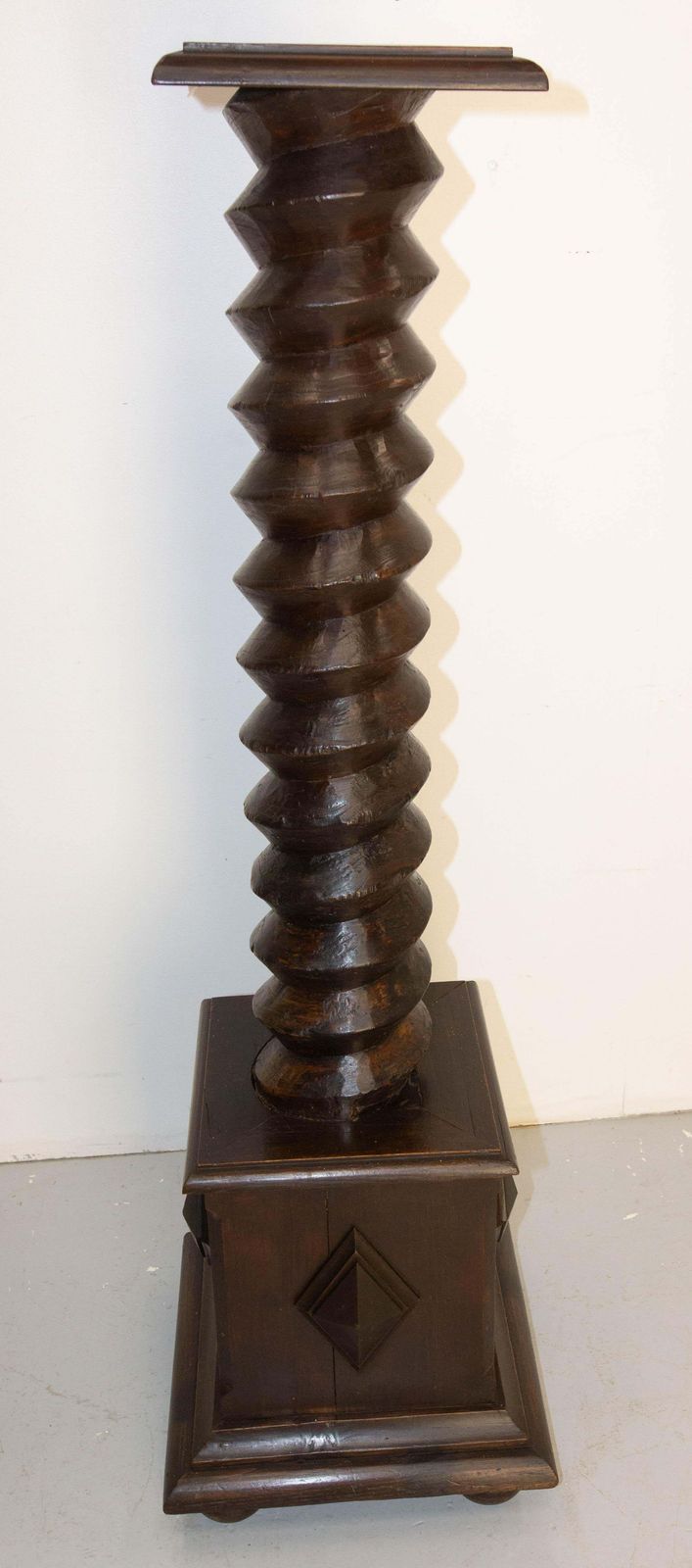 Wine Press Screw Pedestals Plant Holder, French, 19th Century photo Home Decor