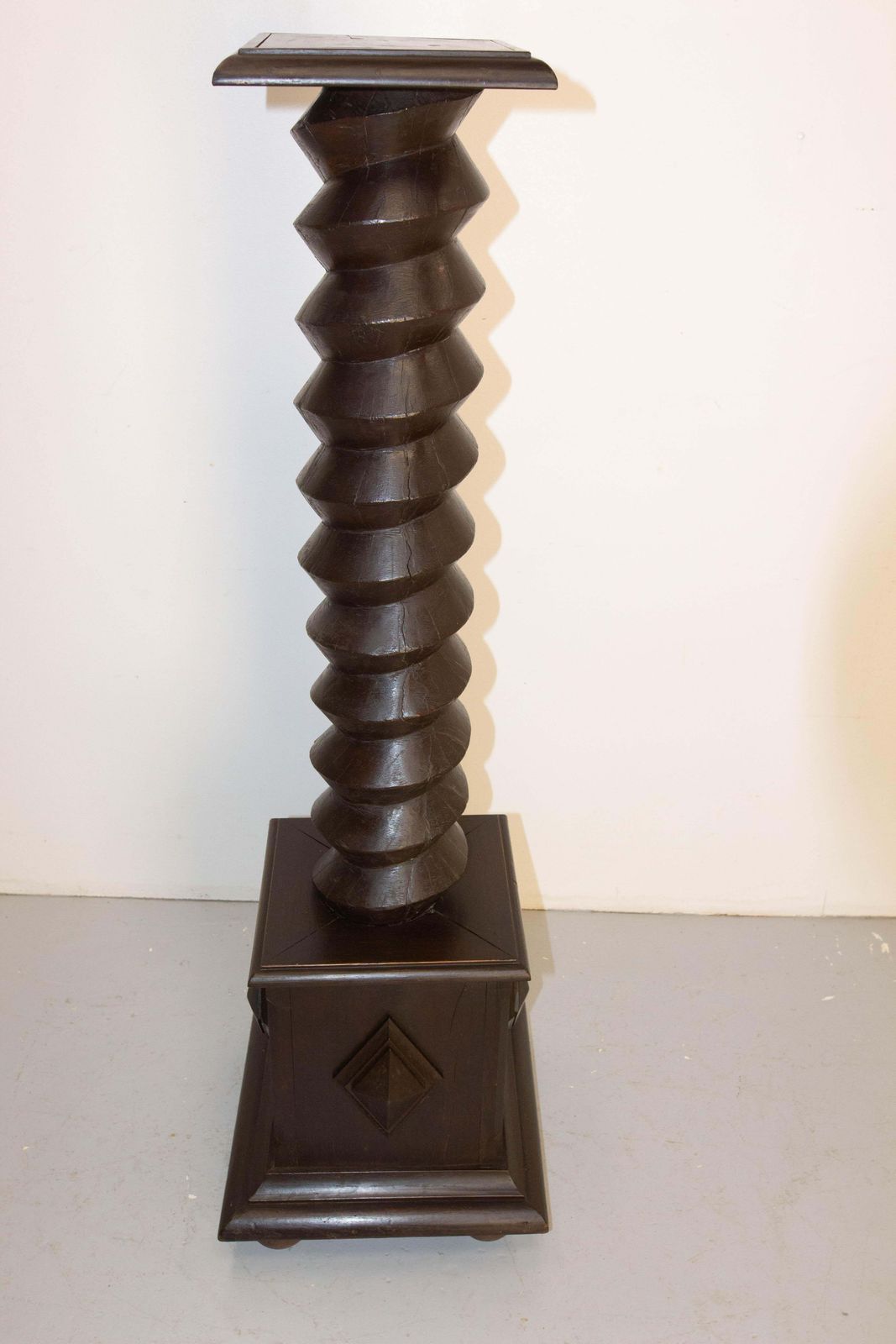 Wine Press Screw Pedestals Plant Holder, French, 19th Century photo furniture