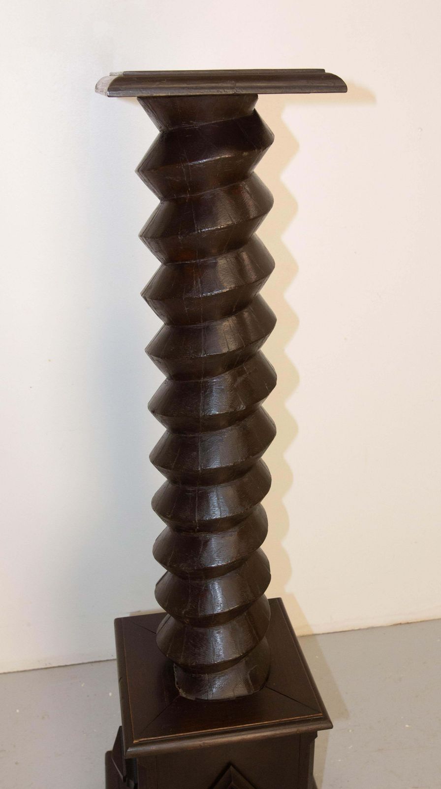 Wine Press Screw Pedestals Plant Holder, French, 19th Century photo Home Decor