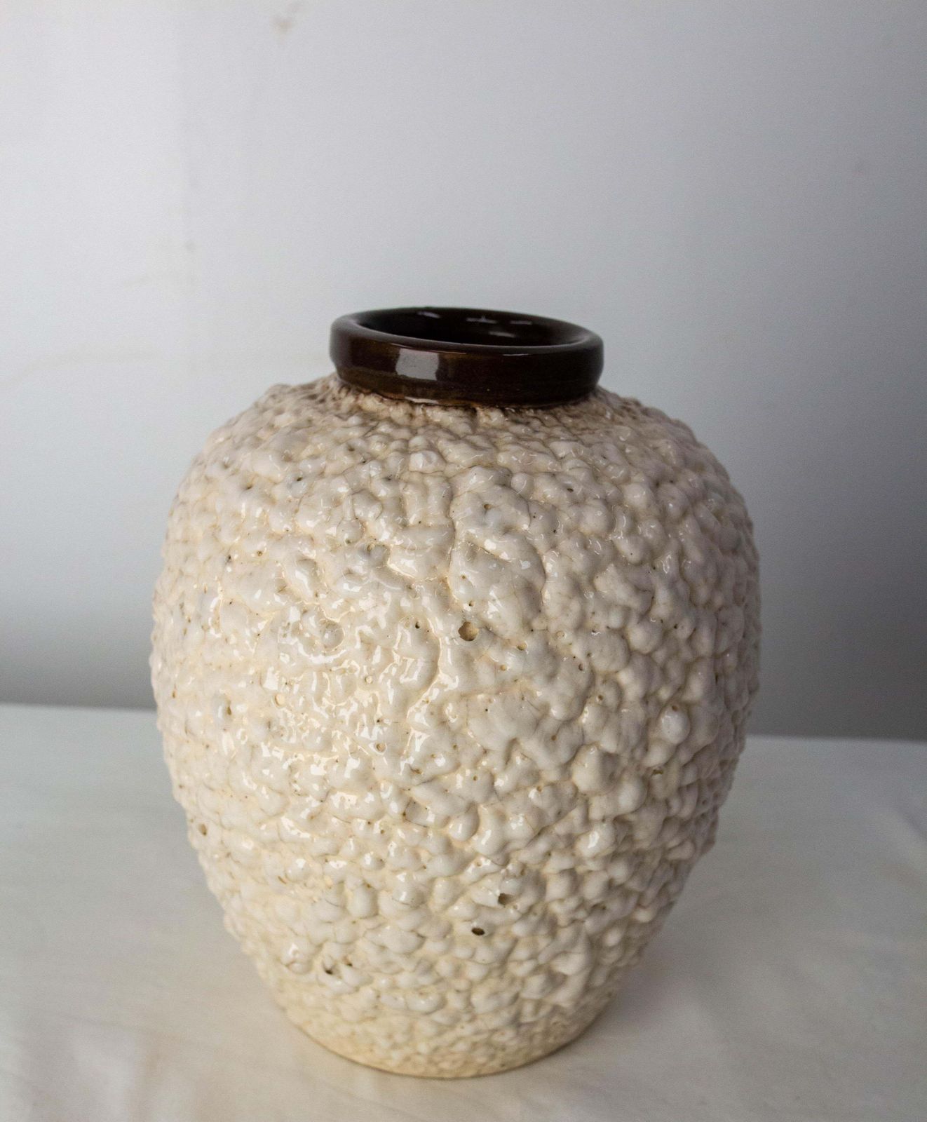 French Vase Jean Besnard Style Crisped Enamel, Circa 1940 photo 412.0