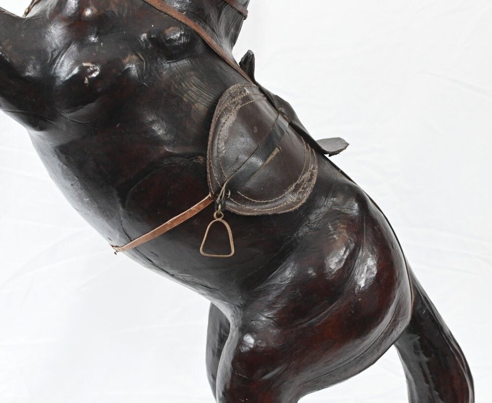 Hand Carved Pony Horse Statue   French Wood Carving photo buy