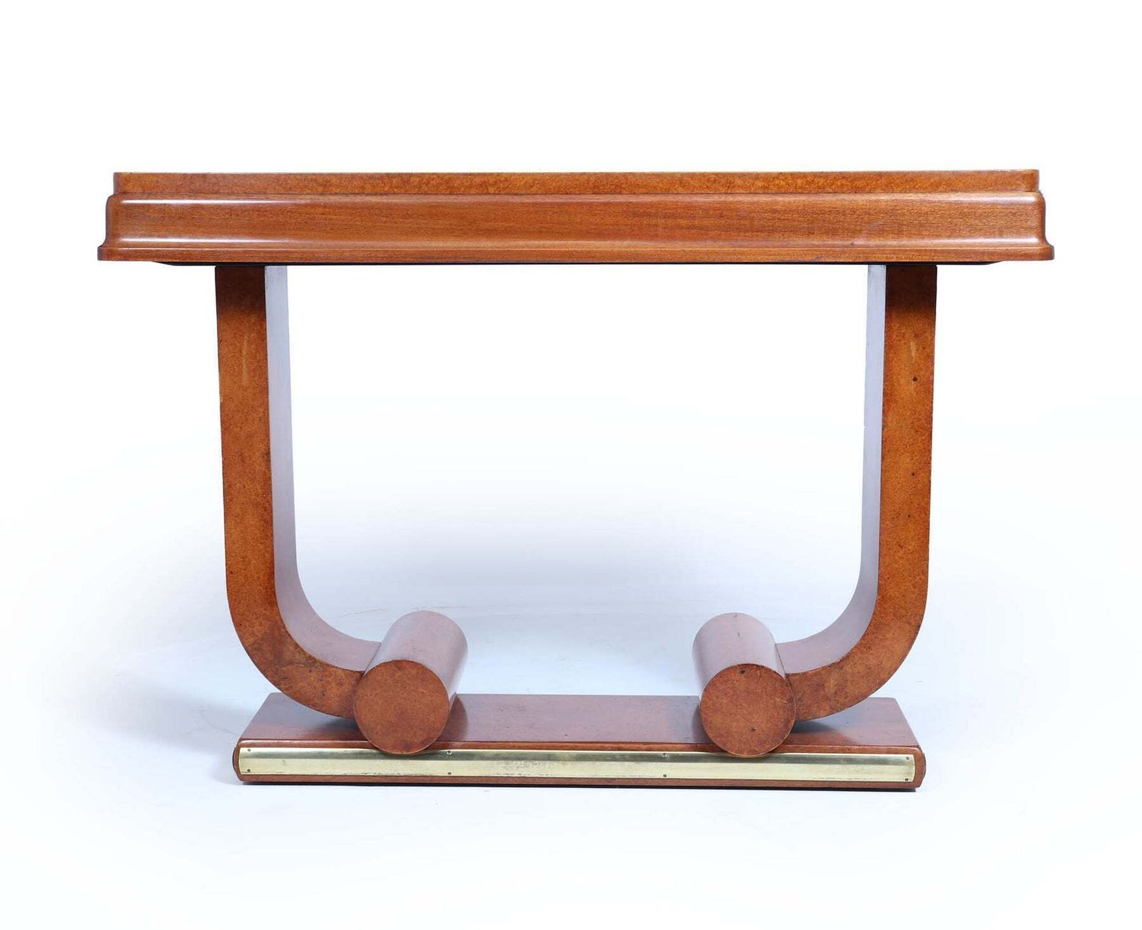 Pair Of French Art Deco Console Tables In Amboyna C1925 photo Furniture