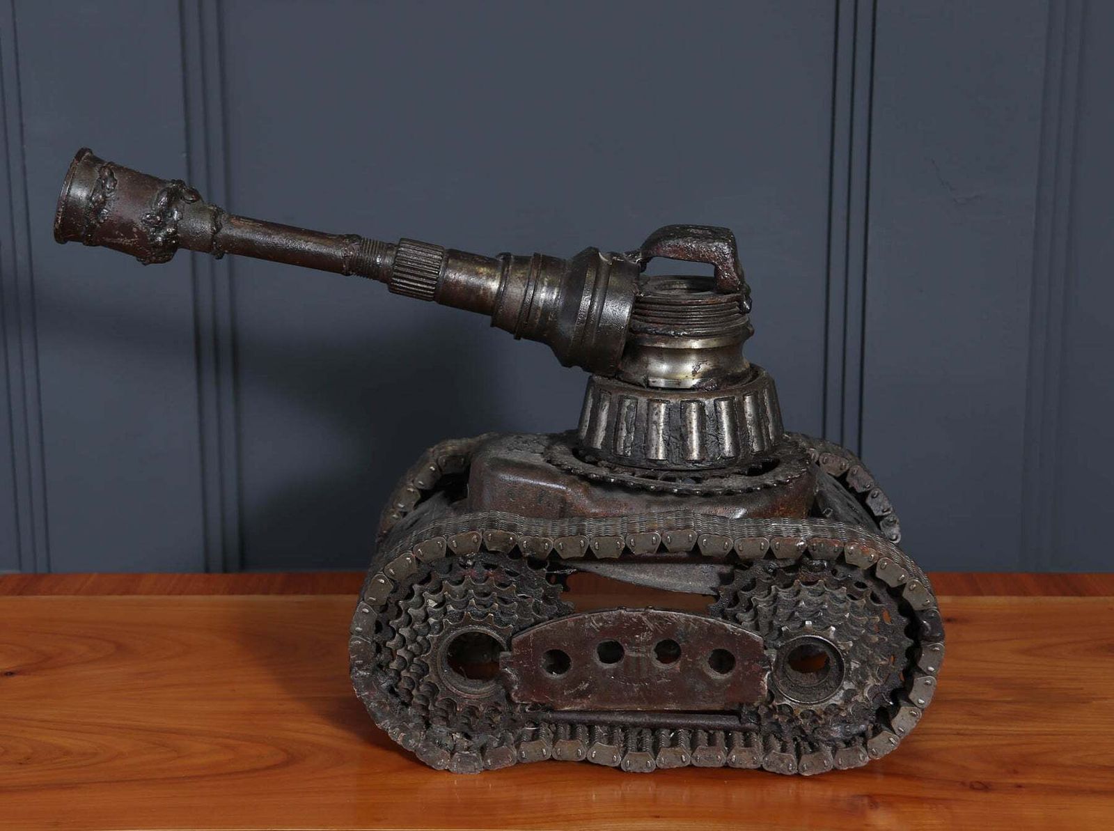 Home Decor Metal Art Of A Tank C1970, 1970s photo