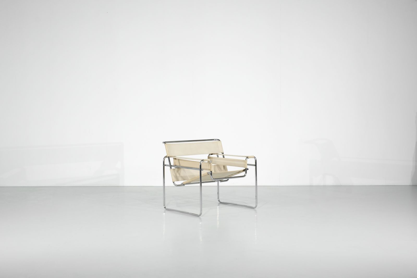 Armchair "B3 Wassily" Fabric By Marcel Breuer For Gavina, 1925s. photo for sale