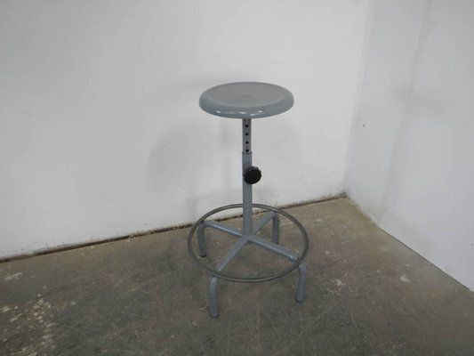 Vintage Iron Stool, 1970 photo vintage