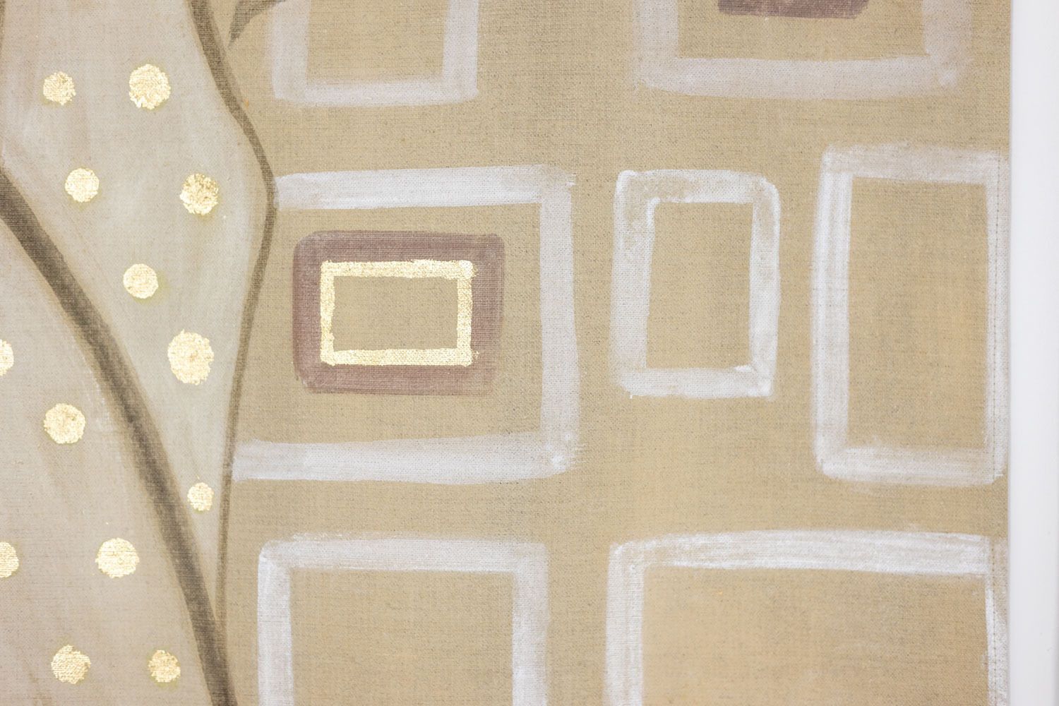 Painted Canvas Representing An Elegant Woman From The 1950s. Contemporary. photo 2300.0