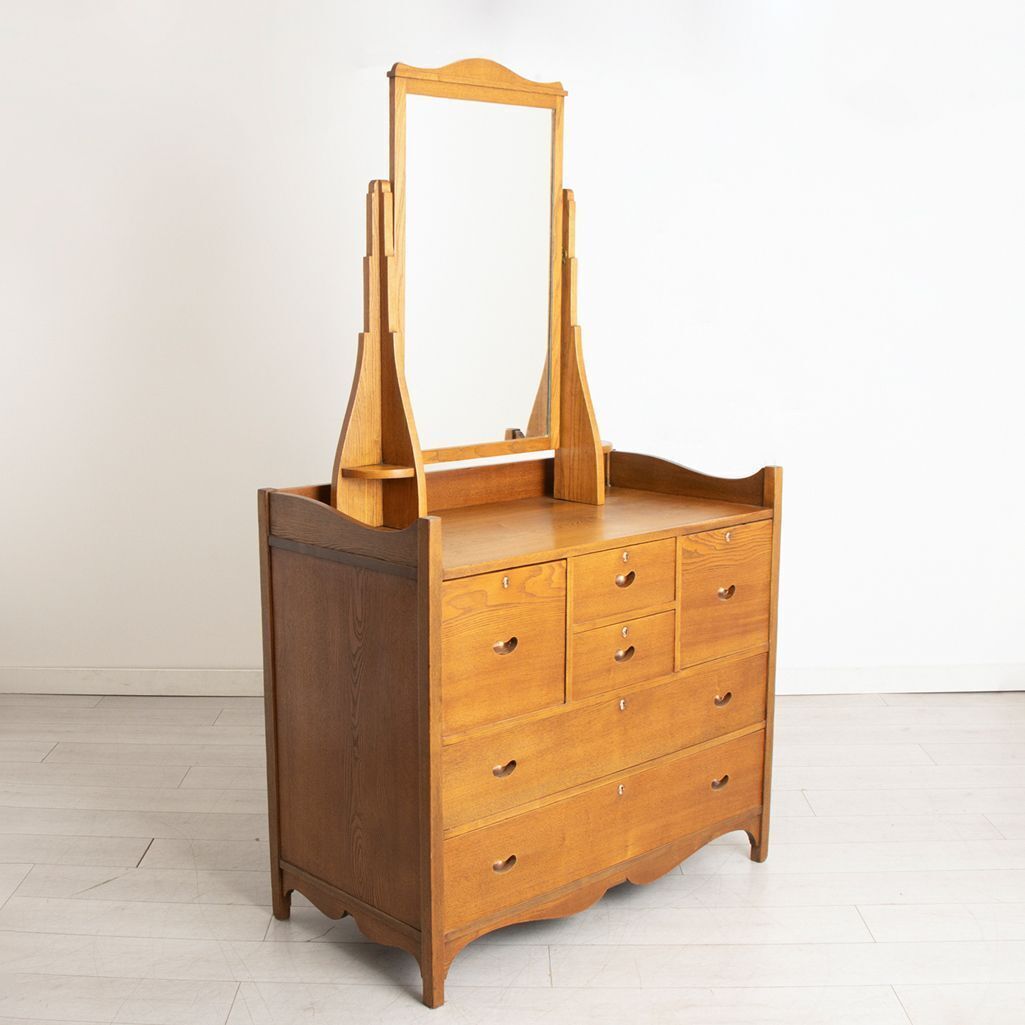 Arts & Crafts Oak Dressing Chest By George Walton photo furniture