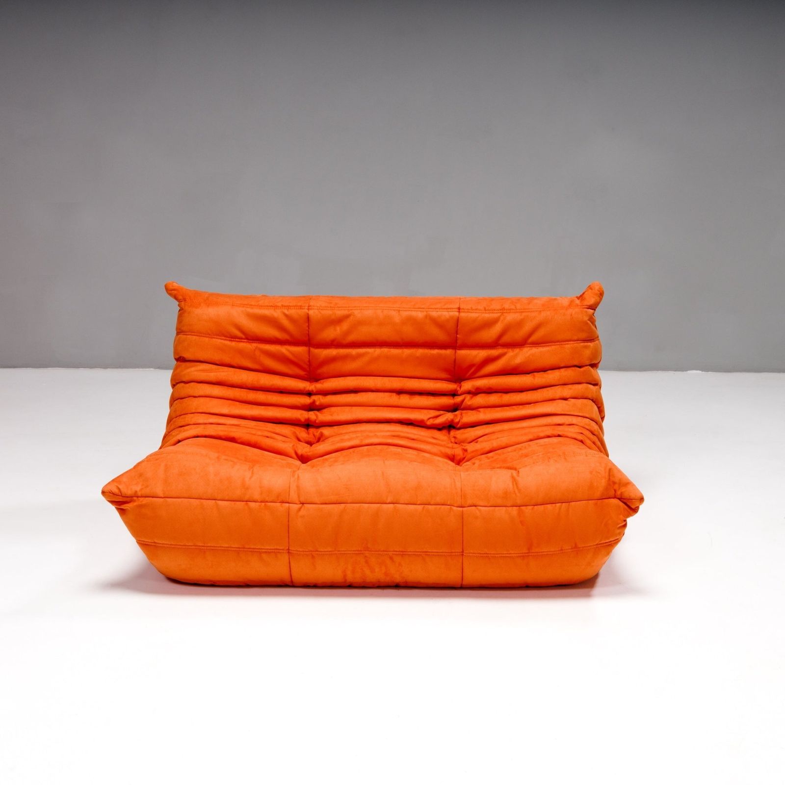 Ligne Roset By Michel Ducaroy Togo Orange Modular Sofa, Set Of Five photo 10400.0