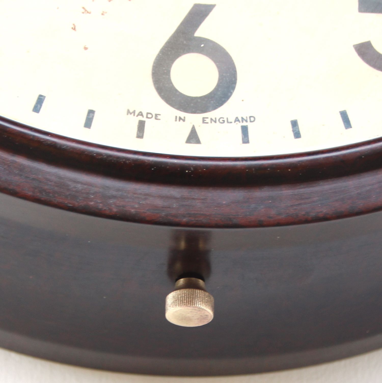 photo for sale 1950s British Bakelite Vintage School / Commercial Wall Clock. Fully Guaranteed