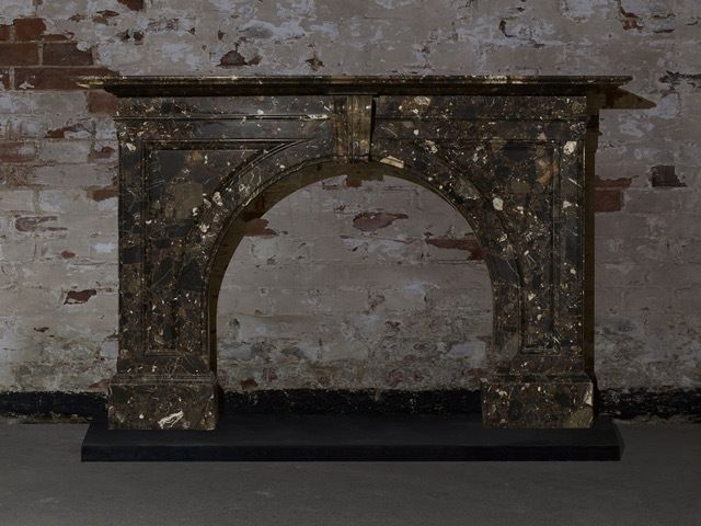 Victorian Arched Ashburton Marble Fireplace photo for sale