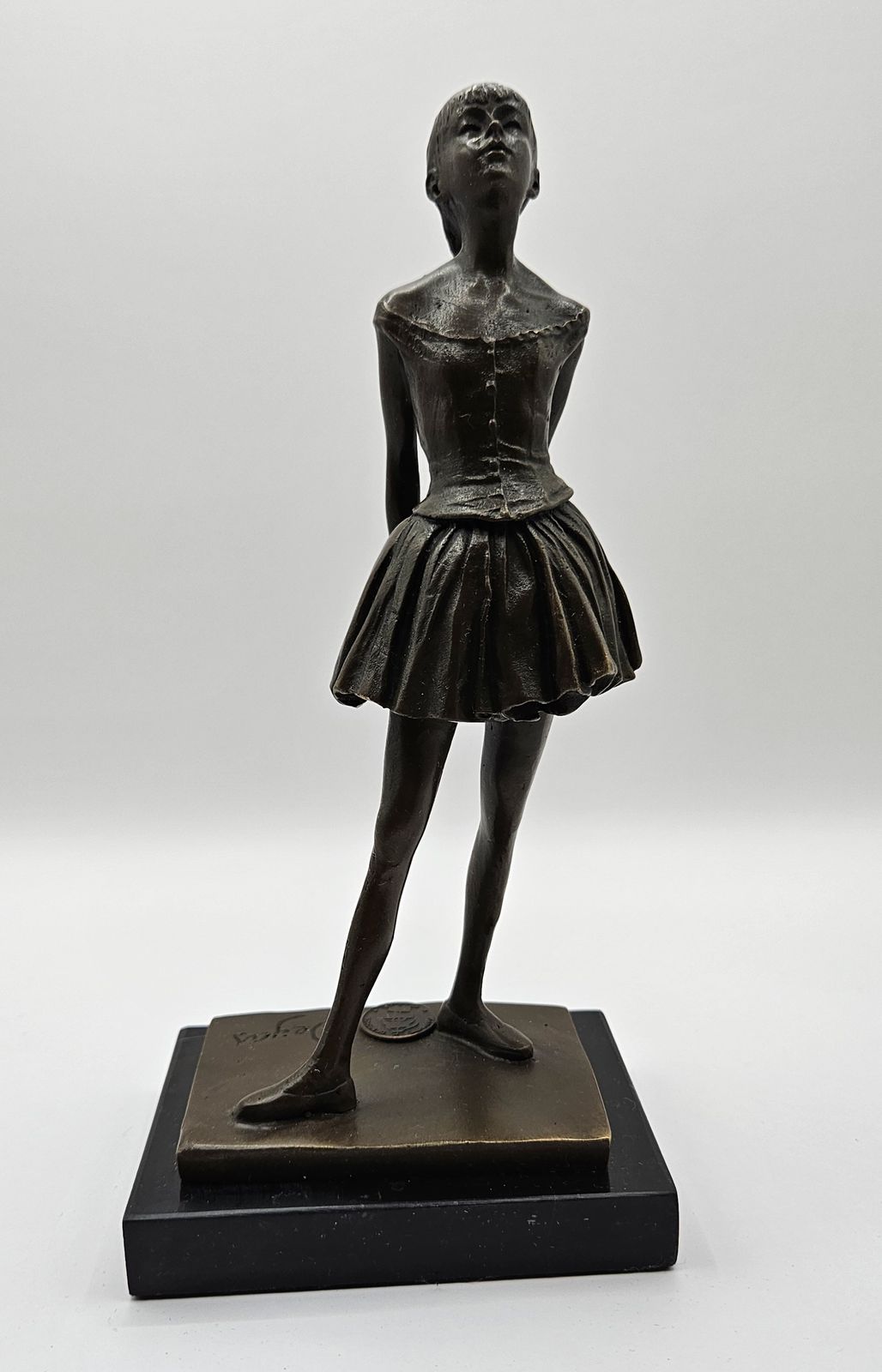 After Edgar Degas   Bronze Figure Of A Young Female Dancer