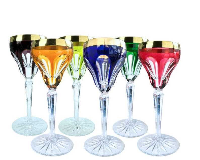 photo for sale Colored Wine Glasses | 12pcs | Including Cordial | Lady Hamilton