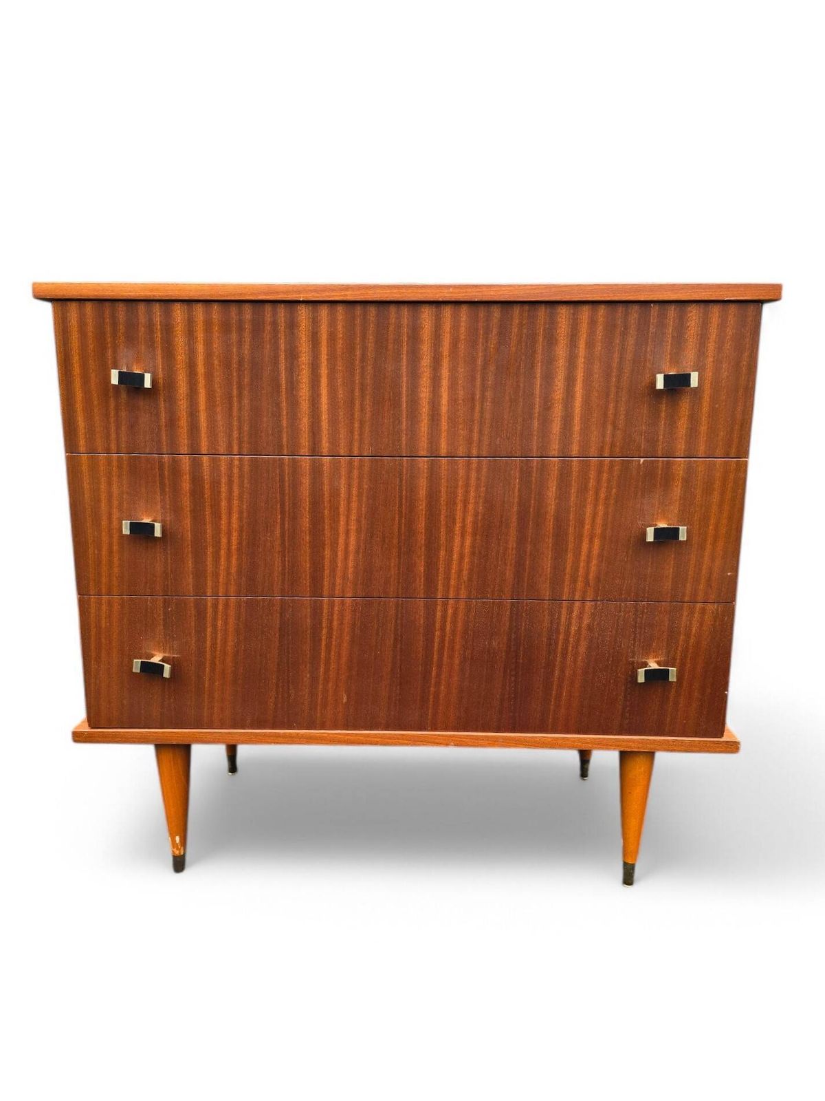 Furniture Vintage Pencil Leg Chest Of Drawers photo