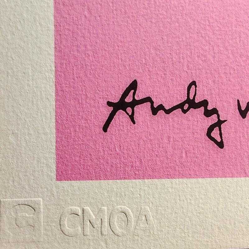 1980s Andy Warhol "Mickey Mouse" Pink Limited Edition Lithograph By Cmoa. photo 340.0