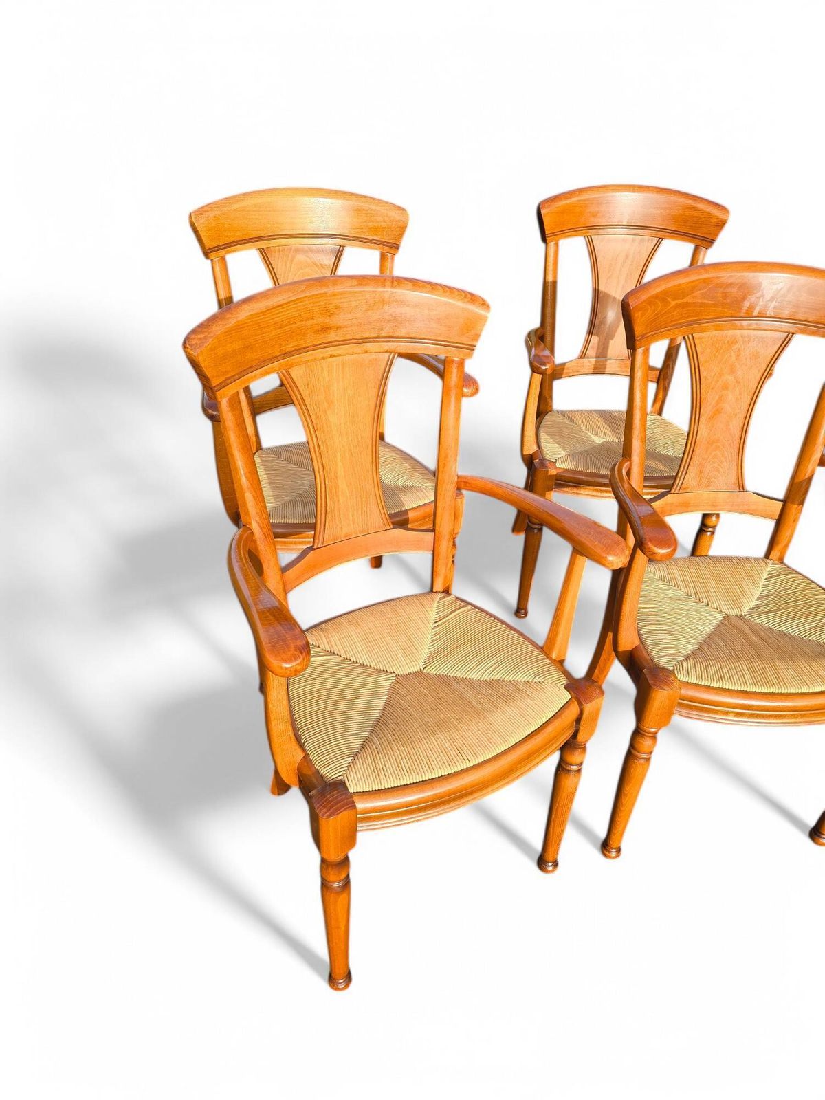 Set Of 4 Chairs   Provencal Style Armchairs photo for sale