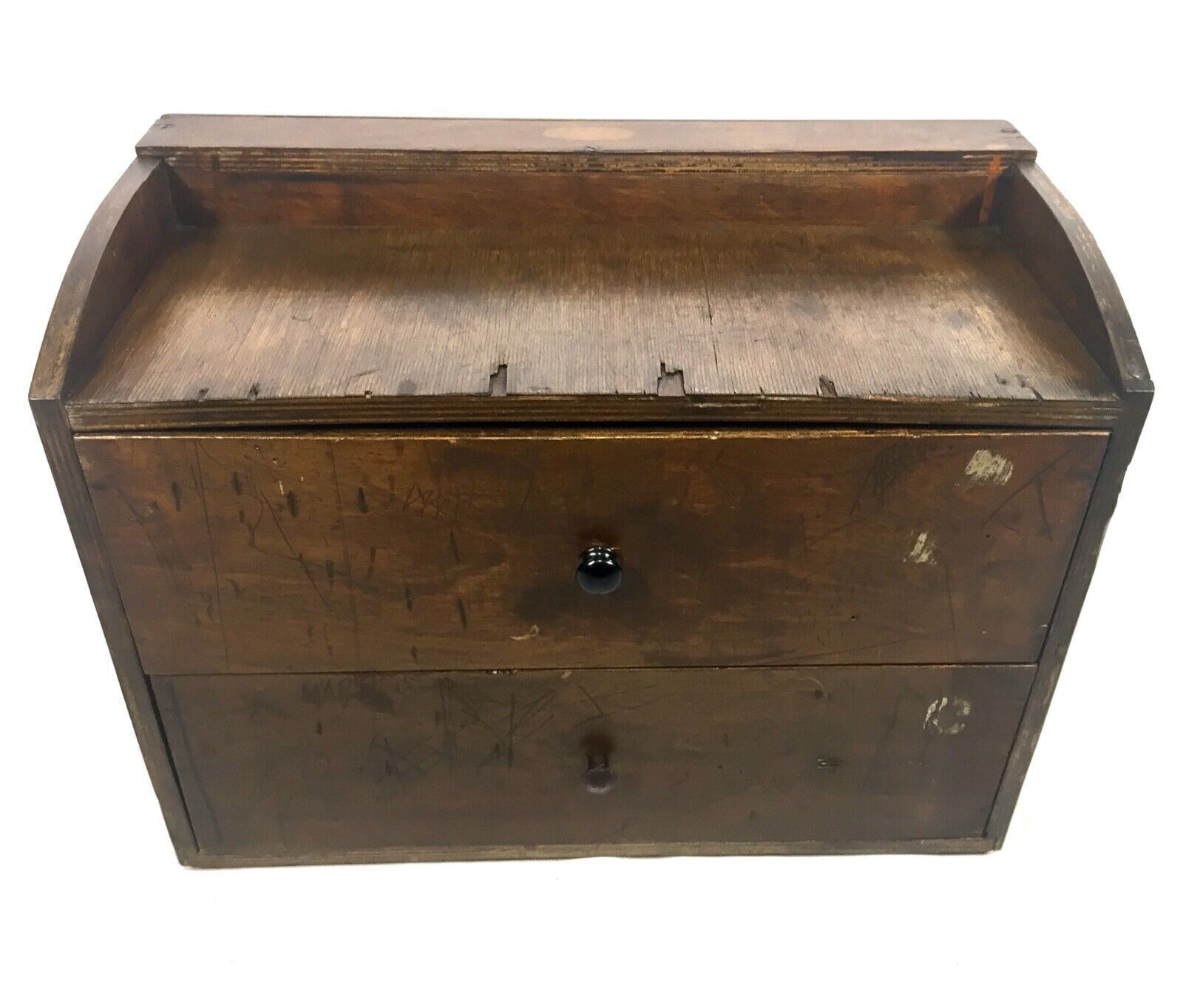 photo furniture Antique Advertising 1950s Rawlplug Drill Bit Shop Display Sales Cabinet Drawers