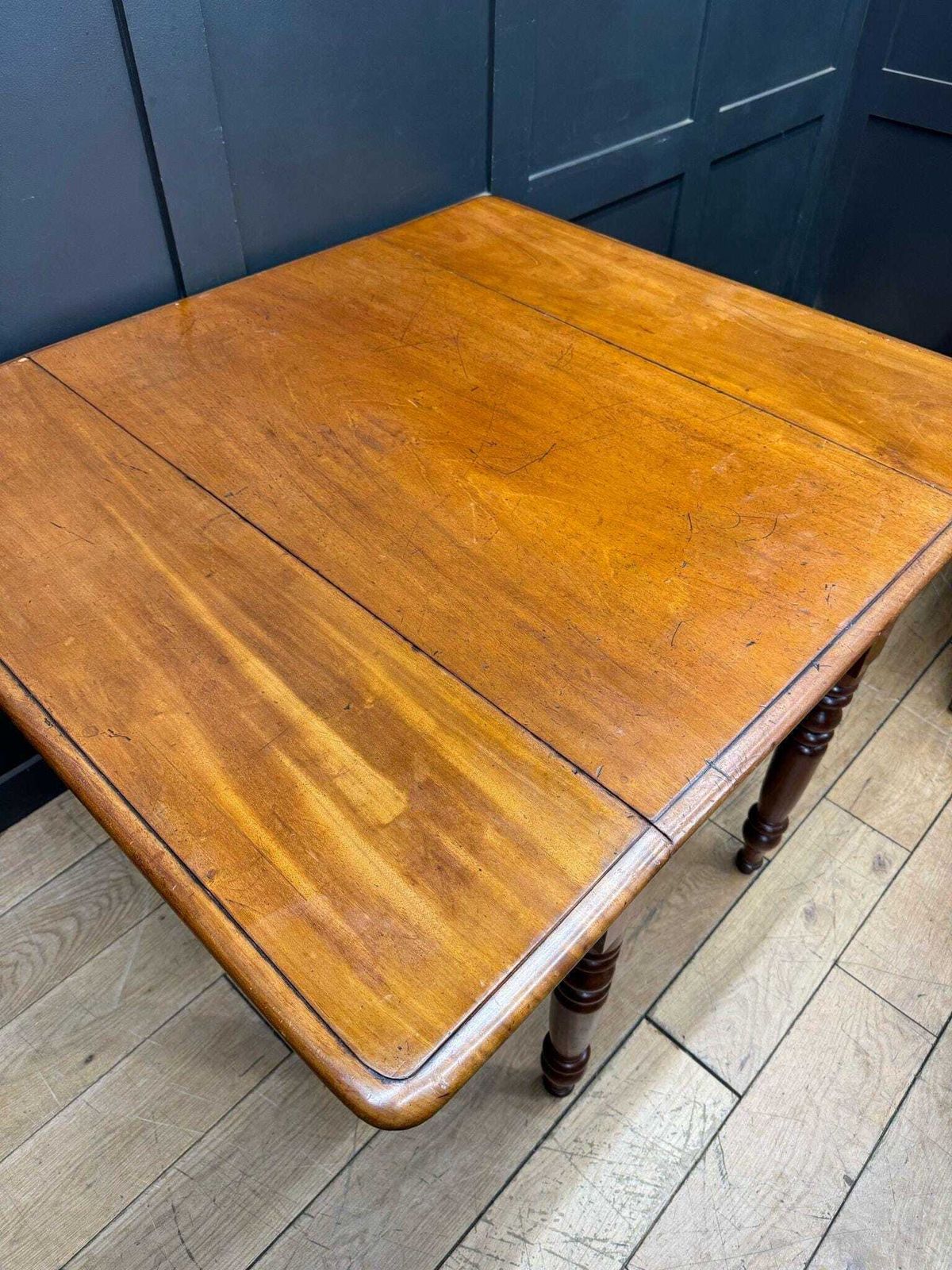 photo for sale Antique Extending Mahogany Pembroke Table / Drop Leaf Sideboard With Drawer
