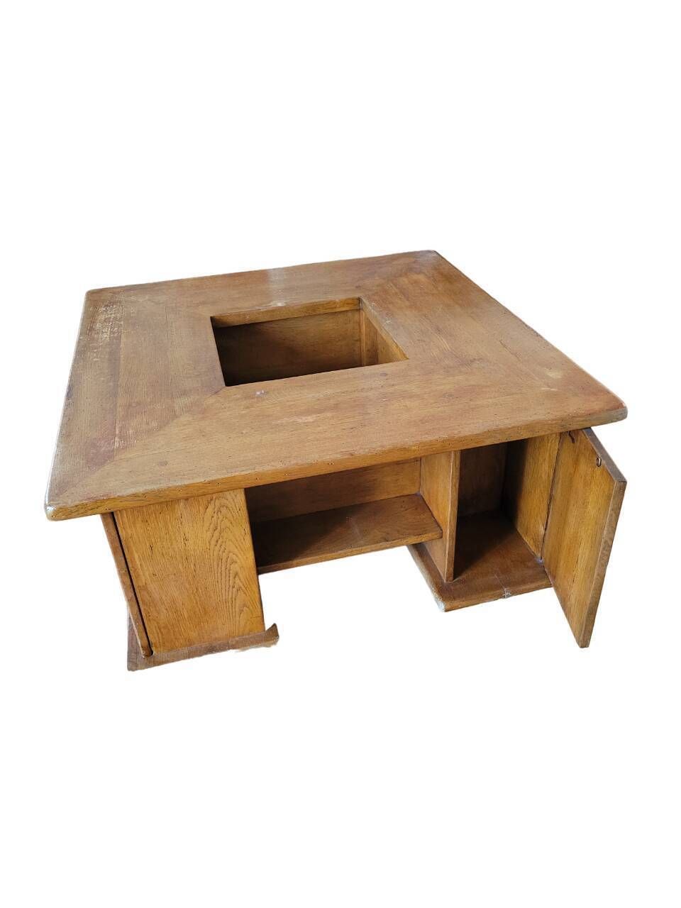 Square Oak Coffee Table photo for sale
