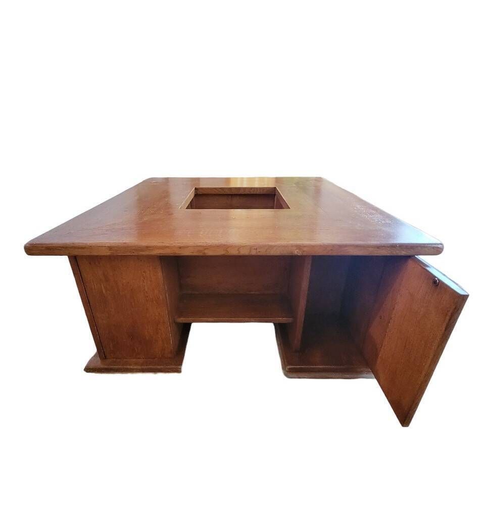 Square Oak Coffee Table photo vinterior