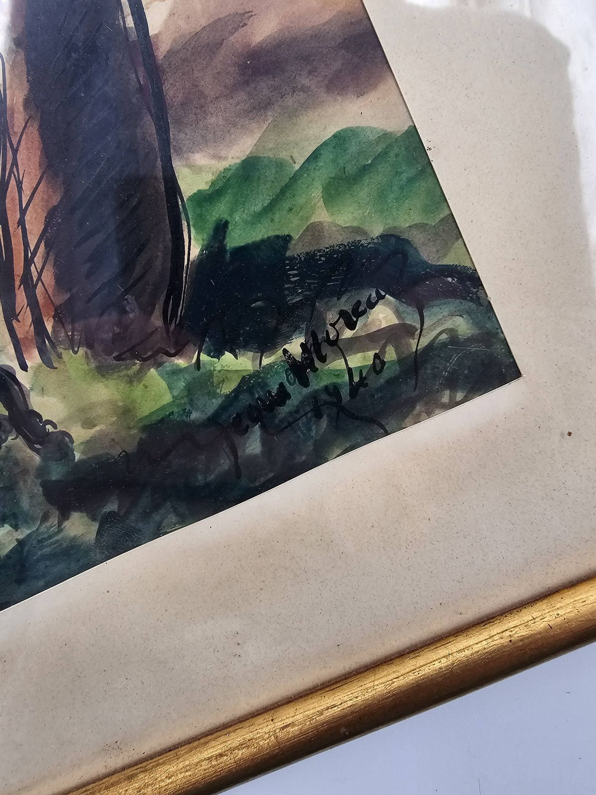 Watercolor Jean Moreau   The Card Game  , 1940 photo Art
