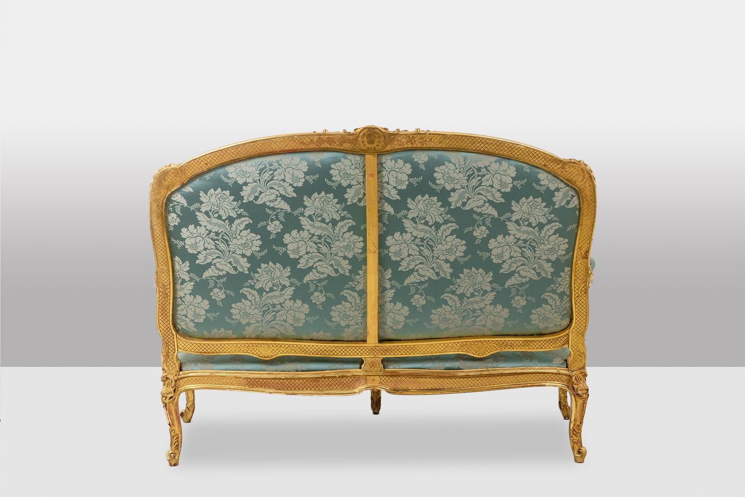 Louis XV Style Living Room With Gilded Wood Frame. Circa 1880. photo vinterior