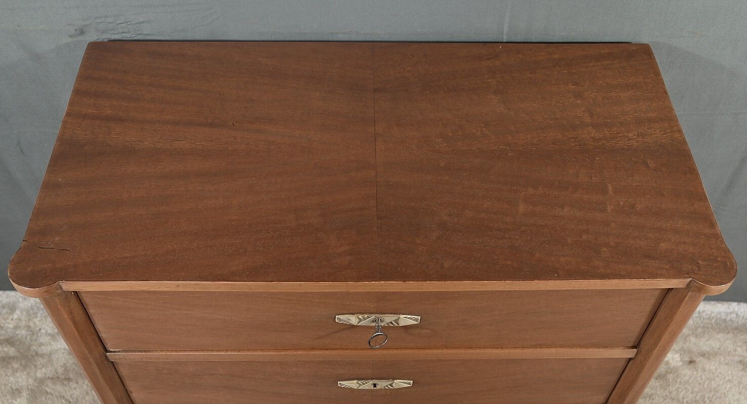 Small Chest Of Drawers In Mahogany Veneer, Art Deco – 1940 photo 2110.0