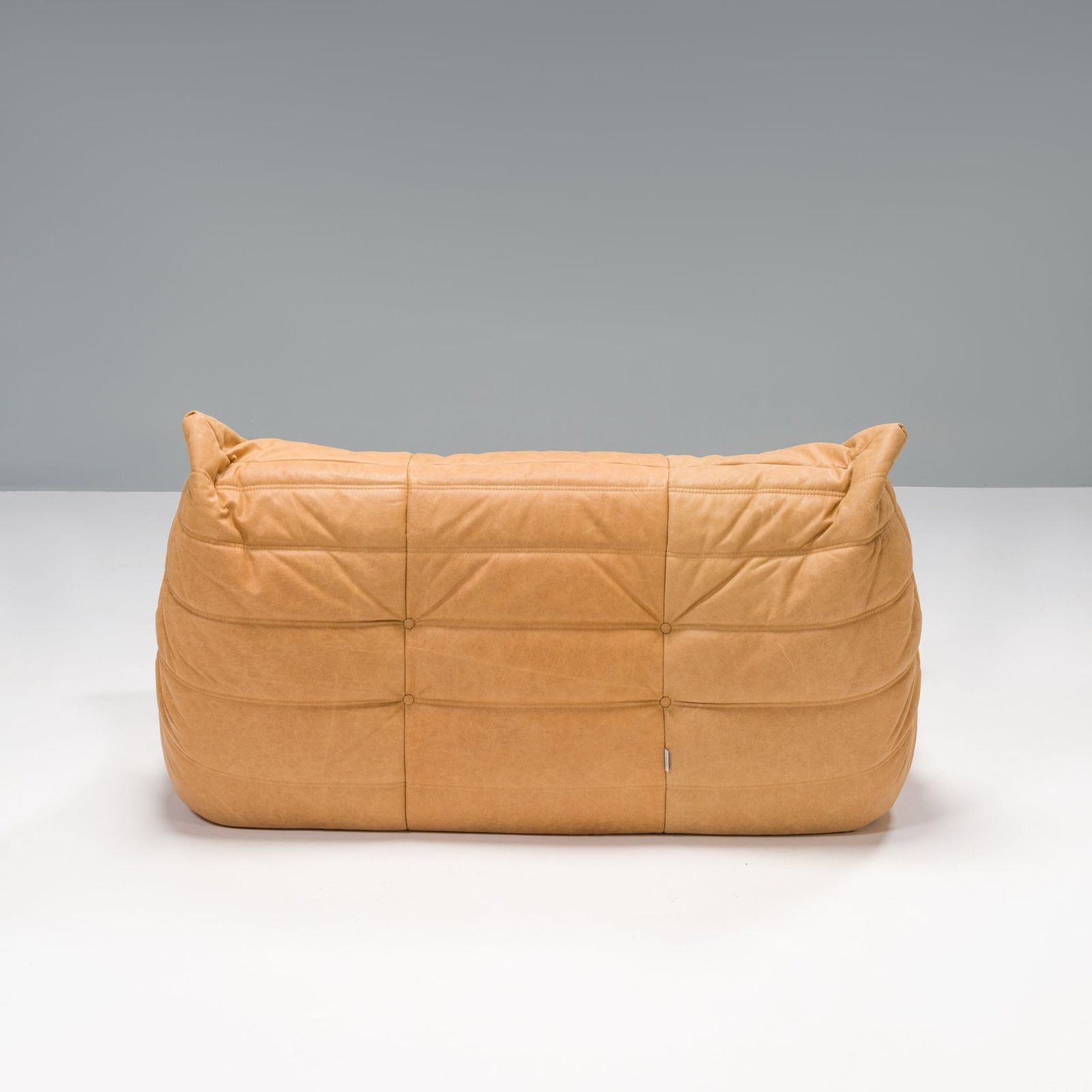 Ligne Roset By Michel Ducaroy Camel Brown Leather Togo, Set Of Five photo buy