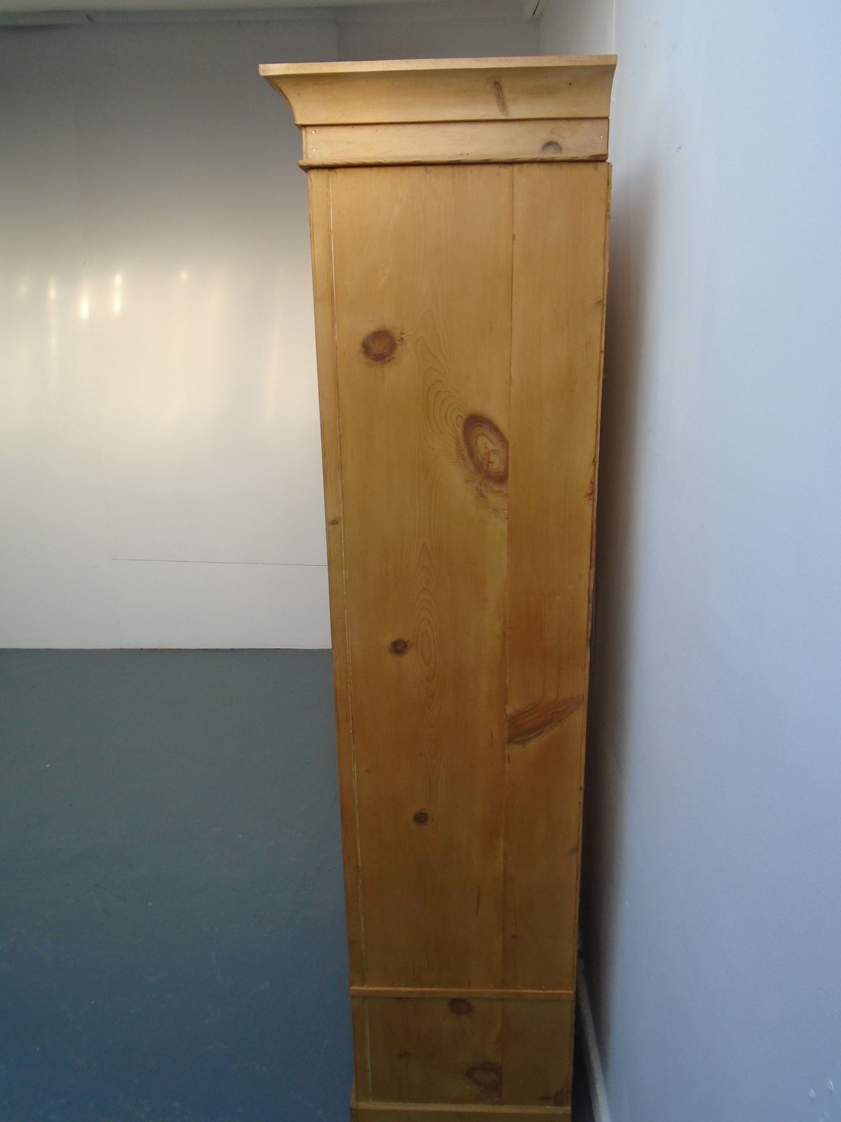 photo for sale A Waxed Pretty Victorian Pine 1 Piece Child's / Hall Wardrobe